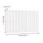 vidaXL Cabecero cama pared madera maciza pino marrón miel 147x3x90 cm vidaXL Cabecero cama pared madera maciza pino marrón miel 147x3x90 cm