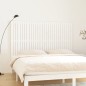 vidaXL Cabecero de cama de pared madera maciza pino blanco 185x3x110cm vidaXL Cabecero de cama de pared madera maciza pino blanco 185x3x110cm