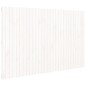 vidaXL Cabecero de cama de pared madera maciza pino blanco 185x3x110cm vidaXL Cabecero de cama de pared madera maciza pino blanco 185x3x110cm