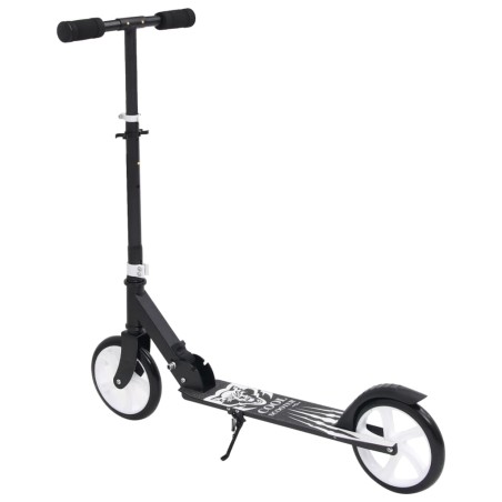 vidaXL Patinete para niños de 2 ruedas con manillar ajustable negro