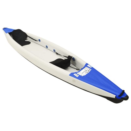 vidaXL Kayak inflable poliéster azul 424x81x31 cm