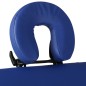 vidaXL Camilla de masaje plegable 4 zonas estructura de madera azul vidaXL Camilla de masaje plegable 4 zonas estructura de madera azul