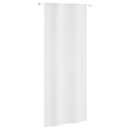 vidaXL Toldo pantalla para balcón tela oxford blanco 100x240 cm