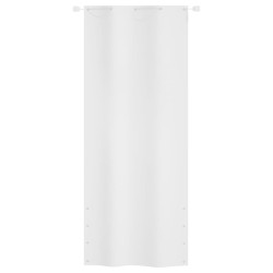 vidaXL Toldo pantalla para balcón tela oxford blanco 100x240 cm