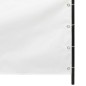 vidaXL Toldo pantalla para balcón tela oxford blanco 100x240 cm vidaXL Toldo pantalla para balcón tela oxford blanco 100x240 cm
