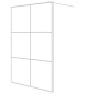 vidaXL Mampara de ducha vidrio ESG transparente blanco 140x195 cm vidaXL Mampara de ducha vidrio ESG transparente blanco 140x195 cm