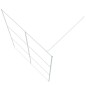 vidaXL Mampara de ducha vidrio ESG transparente blanco 140x195 cm vidaXL Mampara de ducha vidrio ESG transparente blanco 140x195 cm