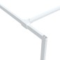 vidaXL Mampara de ducha vidrio ESG transparente blanco 140x195 cm vidaXL Mampara de ducha vidrio ESG transparente blanco 140x195 cm
