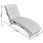 vidaXL Tumbona de masaje reclinable de cuero sintético blanco vidaXL Tumbona de masaje reclinable de cuero sintético blanco