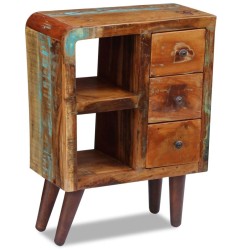 vidaXL Aparador de madera maciza reciclada 60x30x80 cm