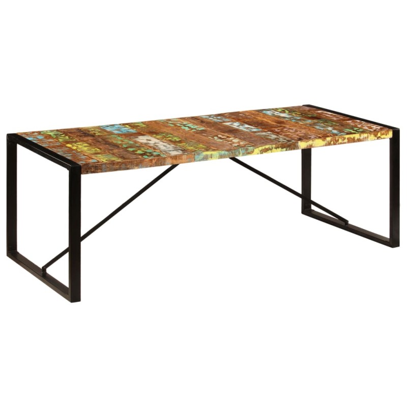 vidaXL Mesa de comedor de madera maciza reciclada 220x100x75 cm vidaXL Mesa de comedor de madera maciza reciclada 220x100x75 cm