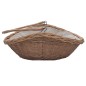 vidaXL Cesta para leña con asas sauce marrón 57x46,5x52 cm vidaXL Cesta para leña con asas sauce marrón 57x46,5x52 cm