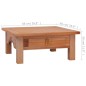 vidaXL Mesa de centro de madera maciza caoba 68x68x30 cm