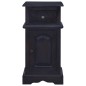 vidaXL Mesita de noche madera maciza de caoba color café negro claro vidaXL Mesita de noche madera maciza de caoba color café negro claro
