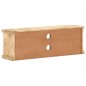 vidaXL Mueble TV con puertas de acero madera maciza mango 120x30x40cm 