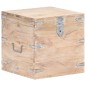 vidaXL Baúl de madera maciza de acacia 40x40x40 cm vidaXL Baúl de madera maciza de acacia 40x40x40 cm