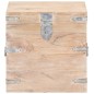 vidaXL Baúl de madera maciza de acacia 40x40x40 cm vidaXL Baúl de madera maciza de acacia 40x40x40 cm