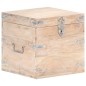 vidaXL Baúl de madera maciza de acacia 40x40x40 cm vidaXL Baúl de madera maciza de acacia 40x40x40 cm