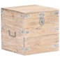 vidaXL Baúl de madera maciza de acacia 40x40x40 cm vidaXL Baúl de madera maciza de acacia 40x40x40 cm