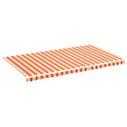 vidaXL Tela de repuesto para toldo amarillo y naranja 6x3,5 m