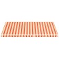 vidaXL Tela de repuesto para toldo amarillo y naranja 6x3,5 m