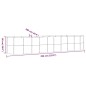 vidaXL Jardinera arriate acero recubierto polvo antracita 396x100x68cm vidaXL Jardinera arriate acero recubierto polvo antracita 396x100x68cm