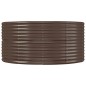 vidaXL Jardinera arriate acero recubrimiento polvo marrón 212x140x68cm vidaXL Jardinera arriate acero recubrimiento polvo marrón 212x140x68cm