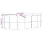 vidaXL Jardinera arriate acero recubrimiento polvo marrón 212x140x68cm vidaXL Jardinera arriate acero recubrimiento polvo marrón 212x140x68cm
