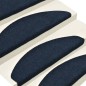 vidaXL Alfombrilla autoadhesiva escalera 15 uds 65x21x4 cm azul marino vidaXL Alfombrilla autoadhesiva escalera 15 uds 65x21x4 cm azul marino