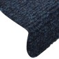 vidaXL Alfombrilla autoadhesiva escalera 15 uds 65x21x4 cm azul marino vidaXL Alfombrilla autoadhesiva escalera 15 uds 65x21x4 cm azul marino