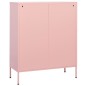 vidaXL Armario de almacenamiento acero rosa 80x35x101,5 cm vidaXL Armario de almacenamiento acero rosa 80x35x101,5 cm