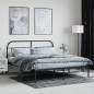 vidaXL Estructura de cama con cabecero metal negro 183x213 cm vidaXL Estructura de cama con cabecero metal negro 183x213 cm