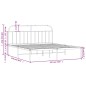 vidaXL Estructura de cama con cabecero metal negro 183x213 cm vidaXL Estructura de cama con cabecero metal negro 183x213 cm