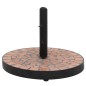 vidaXL Base de sombrilla redonda color terracota 12 kg vidaXL Base de sombrilla redonda color terracota 12 kg
