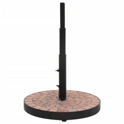 vidaXL Base de sombrilla redonda color terracota 12 kg