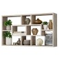 FMD Estantería de pared rectangular 8 compartimentos color roble arena FMD Estantería de pared rectangular 8 compartimentos color roble arena