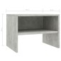 vidaXL Mesitas de noche 2 uds madera contrachapada hormigón 40x30x30cm vidaXL Mesitas de noche 2 uds madera contrachapada hormigón 40x30x30cm