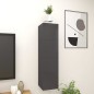 vidaXL Muebles de salón de pared 4 uds gris brillo 30,5x30x30 cm vidaXL Muebles de salón de pared 4 uds gris brillo 30,5x30x30 cm
