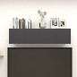 vidaXL Muebles de salón de pared 4 uds gris brillo 30,5x30x30 cm vidaXL Muebles de salón de pared 4 uds gris brillo 30,5x30x30 cm