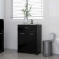 vidaXL Armario de baño madera contrachapada negro 60x33x80 cm vidaXL Armario de baño madera contrachapada negro 60x33x80 cm