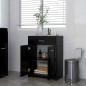 vidaXL Armario de baño madera contrachapada negro 60x33x80 cm vidaXL Armario de baño madera contrachapada negro 60x33x80 cm