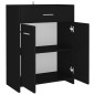 vidaXL Armario de baño madera contrachapada negro 60x33x80 cm vidaXL Armario de baño madera contrachapada negro 60x33x80 cm