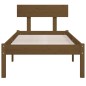 vidaXL Estructura de cama madera maciza pino marrón miel 90x200 cm vidaXL Estructura de cama madera maciza pino marrón miel 90x200 cm