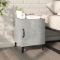 vidaXL Mesita de noche madera contrachapada gris hormigón vidaXL Mesita de noche madera contrachapada gris hormigón