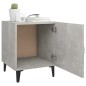 vidaXL Mesita de noche madera contrachapada gris hormigón vidaXL Mesita de noche madera contrachapada gris hormigón