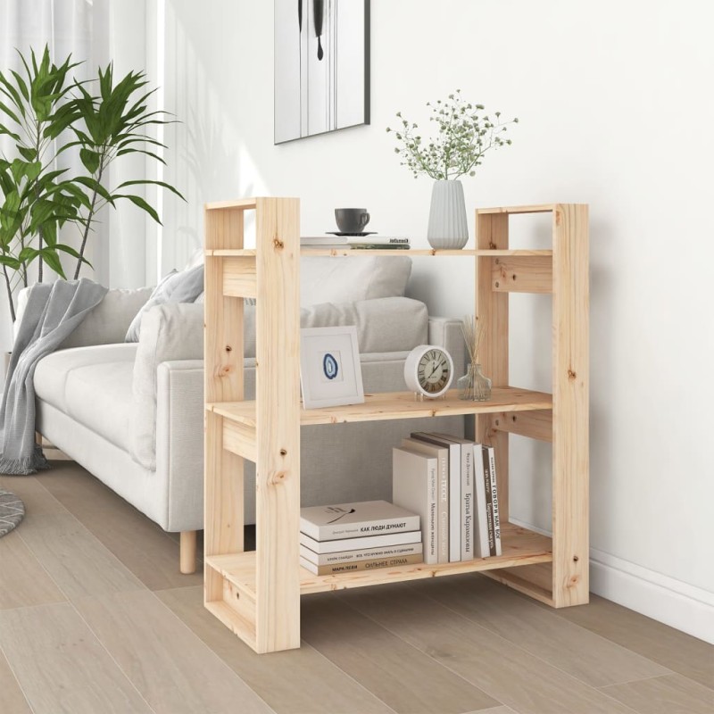 vidaXL Estantería/divisor de espacios madera maciza pino 80x35x91 cm vidaXL Estantería/divisor de espacios madera maciza pino 80x35x91 cm