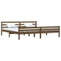 vidaXL Estructura cama madera maciza marrón miel Super King 180x200 cm