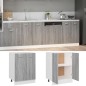 vidaXL Armario inferior de cocina contrachapado gris 60x46x81,5 cm vidaXL Armario inferior de cocina contrachapado gris 60x46x81,5 cm