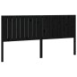 vidaXL Cabecero de cama madera maciza de pino negro 185,5x4x100 cm vidaXL Cabecero de cama madera maciza de pino negro 185,5x4x100 cm