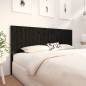 vidaXL Cabecero de cama madera maciza de pino negro 185,5x4x100 cm vidaXL Cabecero de cama madera maciza de pino negro 185,5x4x100 cm